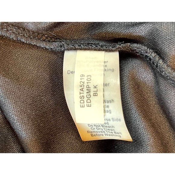 Ellen Tracy Women Metallic Fit & Flare Cocktail Dress Back Key Hole Black Size 6 - Picture 7 of 8